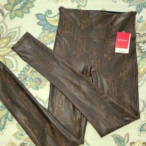 Spanx faux leather leggings